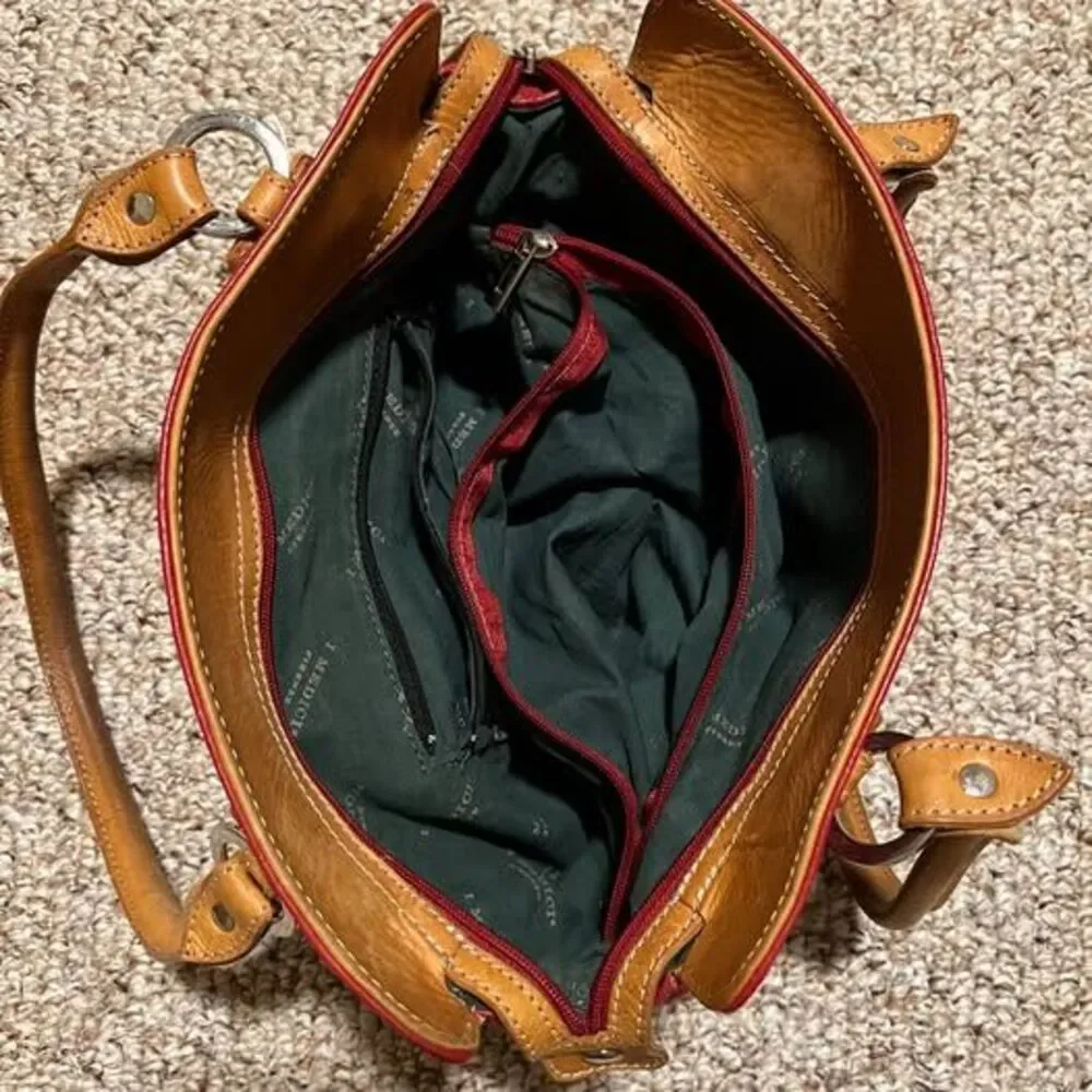 I MEDICI Firenze Red Leather Handbag
